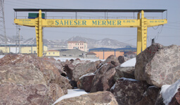Saheser Marble International Factory Stockyard